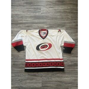 CAROLINA HURRICANES Vintage Canes CCM NHL Hockey Jersey Size XXL *light Staining